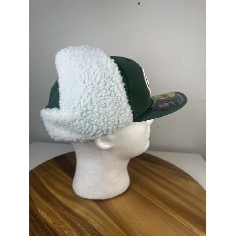 New Era‎ 59Fifty New York Jets Fitted Dog ear Hat Size 7 1/2 Black NFL AFC Cap
